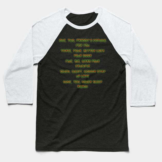 Horror Lullaby Baseball T-Shirt by Scar